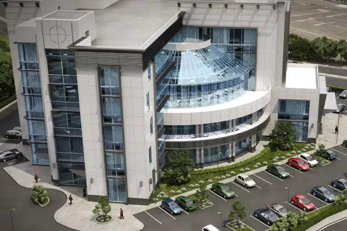 Bhagwansingh Trincity Commercial Building – SUNFRAME Façade Engineering