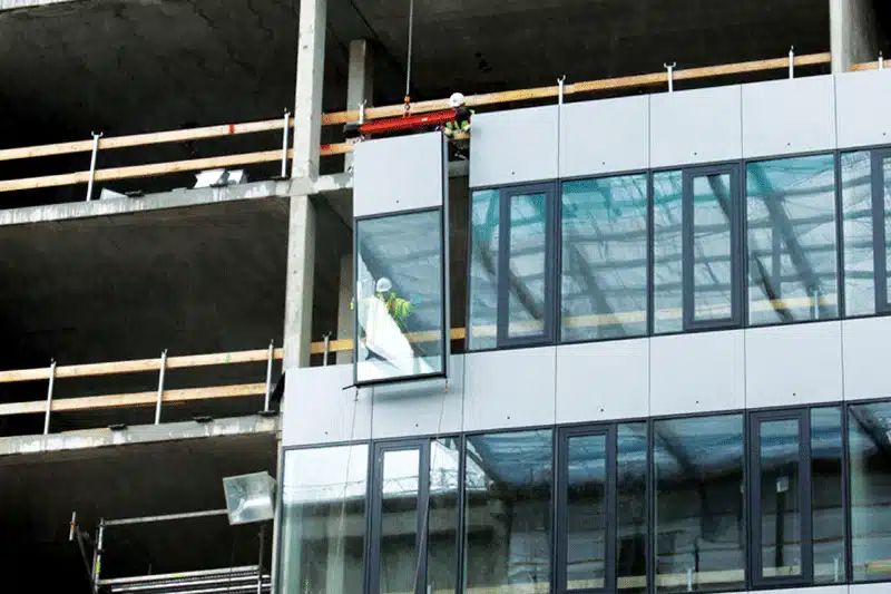 Unitized Curtain Wall Installation-3
