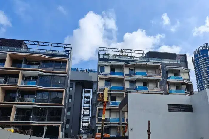 Peak Residence Singapore Facade under Construction