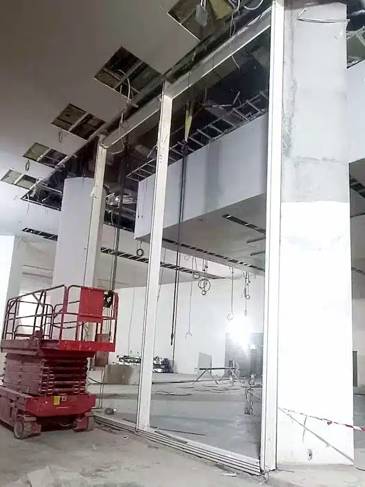 Curtain Wall Frame Installation