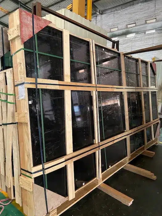 Curtain wall glass panels packaging