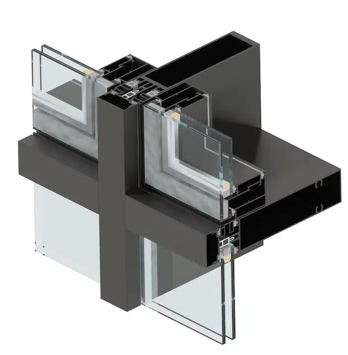 SunFrame GL50 Stick Curtain Wall