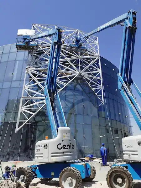 Construction Phase of the Al Mana Group Headquarters Aluminium Façade