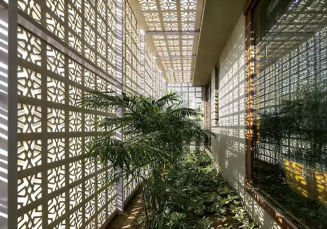 Biophilic Facade Design - Perforated Metal Screens