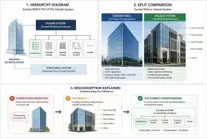 Curtain Wall vs Facade