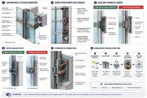Curtain wall maintenance