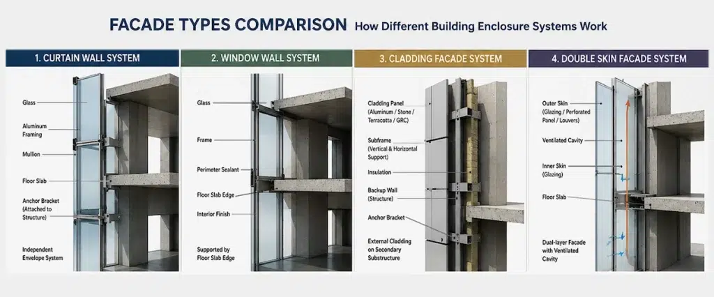 Facade system types