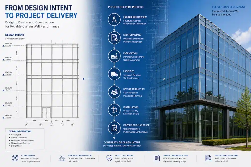 Curtain wall project delivery